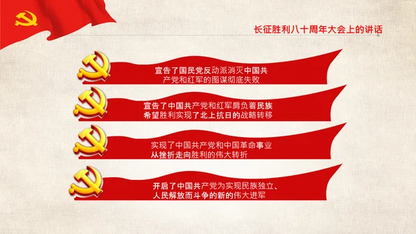 学习论中国共产党历史长征精神党史PPT模板