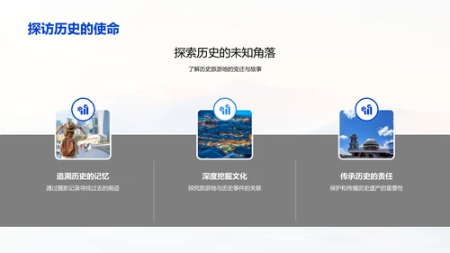 旅游地历史变迁PPT模板
