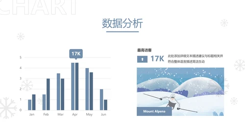 冬季活动户外滑雪培训运动宣传PPT模板