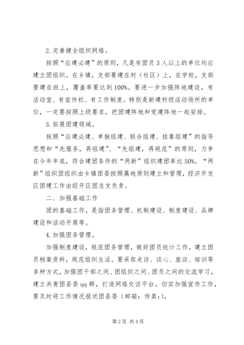 共青团强化基层团建管理意见.docx