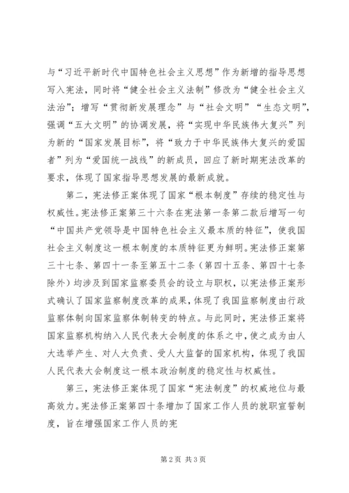 学习《宪法修正案》心得体会 (4).docx