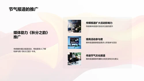 秋分节气与媒体PPT模板