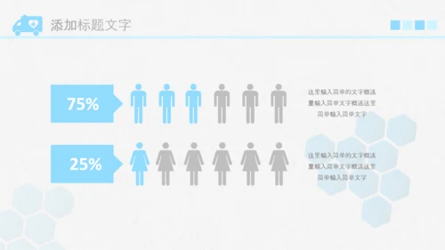 简约医疗医生团队医院总结汇报PPT模板