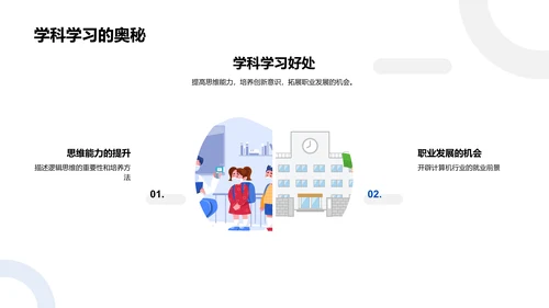 高中计算机科学概览PPT模板