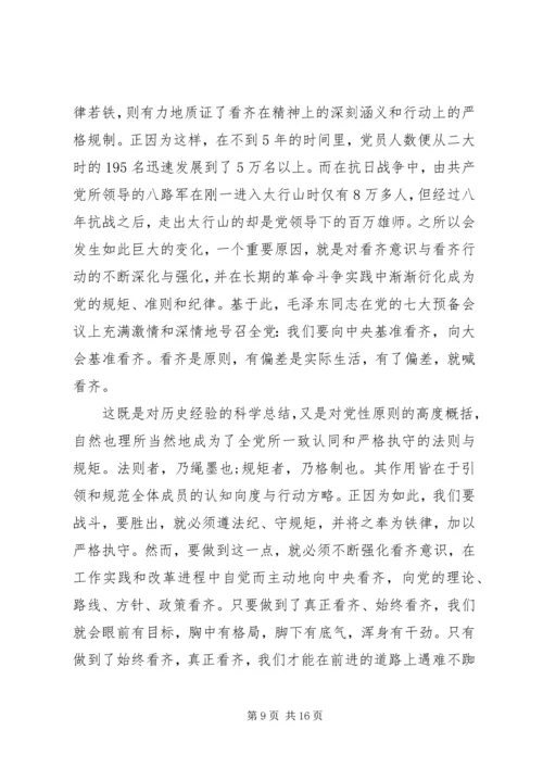 强党性严作风懂规矩守纪律.docx