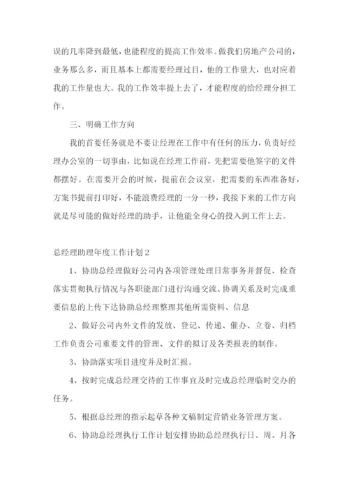 总经理助理年度工作计划.docx