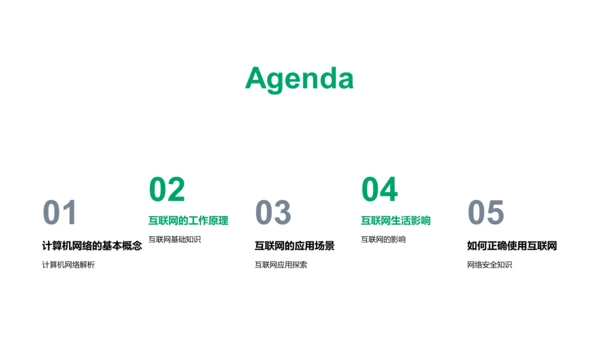 网络与互联网课程PPT模板