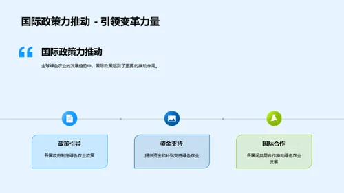 绿色农业：新经济引擎