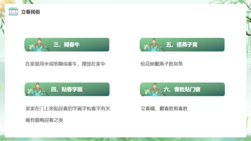 立春春风杨柳通用PPT模板