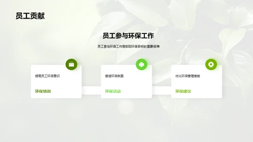 环保先行：一体化绿色策略