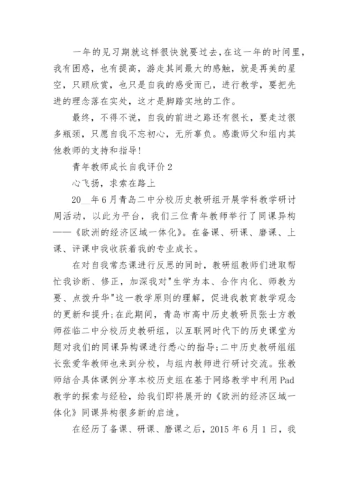 青年教师成长自我评价总结.docx