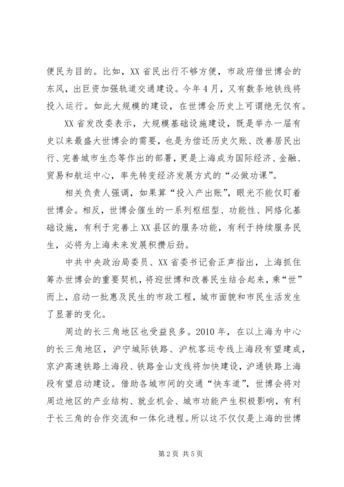 看世博会个人心得感想.docx