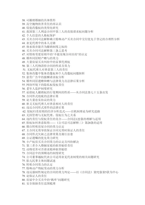 2022民法论文题目.docx