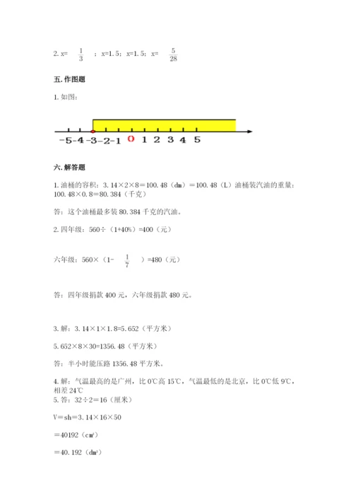 小升初六年级期末试卷含完整答案【名校卷】.docx