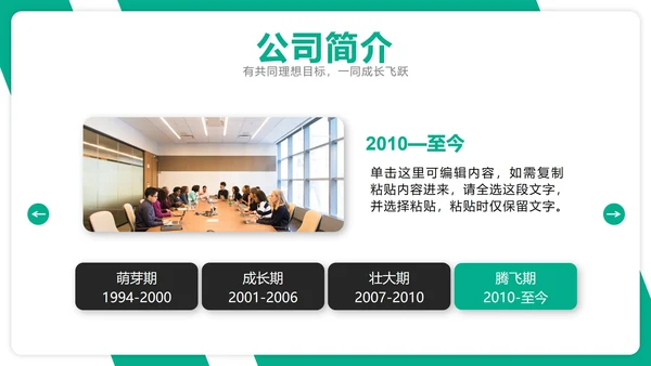 高端大气商务企业团队介绍公司成员架构PPT模板