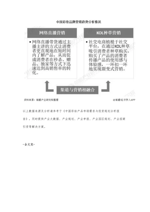 中国彩妆行业营销现状及发展趋势分析-未来产品渠道与营销将进一步融合.docx