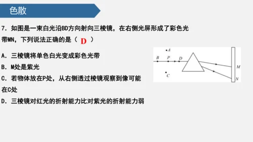 4.5 光的色散 课件 (共34张PPT)