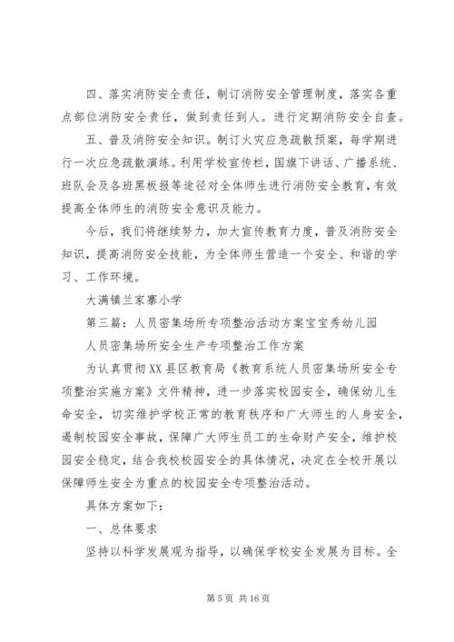 人员密集场所安全专项整治行动实施方案.docx