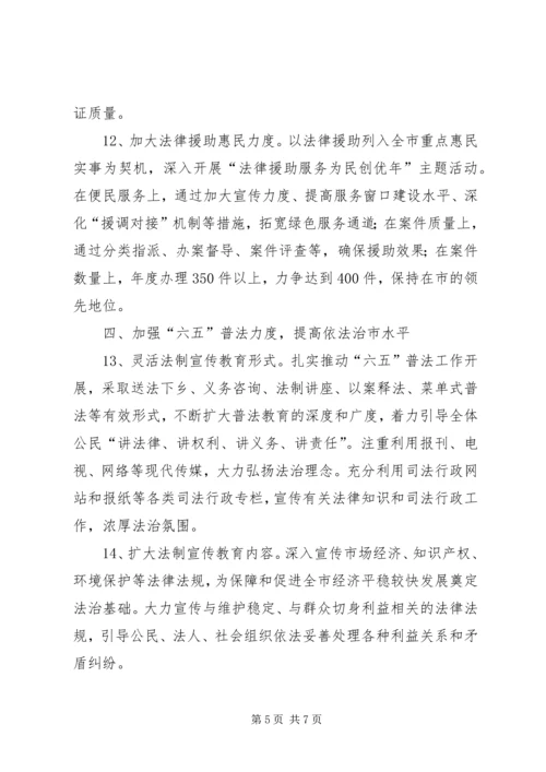 全市司法行政工作打算.docx