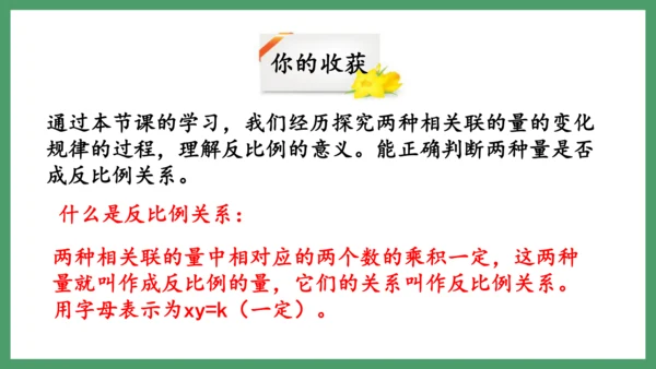 新人教版数学六年级下册4.2.2  反比例课件