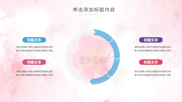 2019水彩青春正能量五四青年节共青团团委总结PPT模板