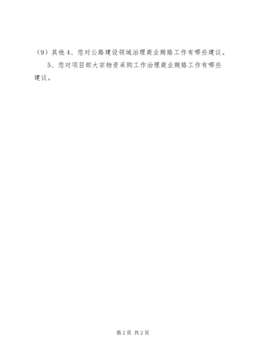 公路建设领域商业贿赂行为表现形式调查表 (2).docx