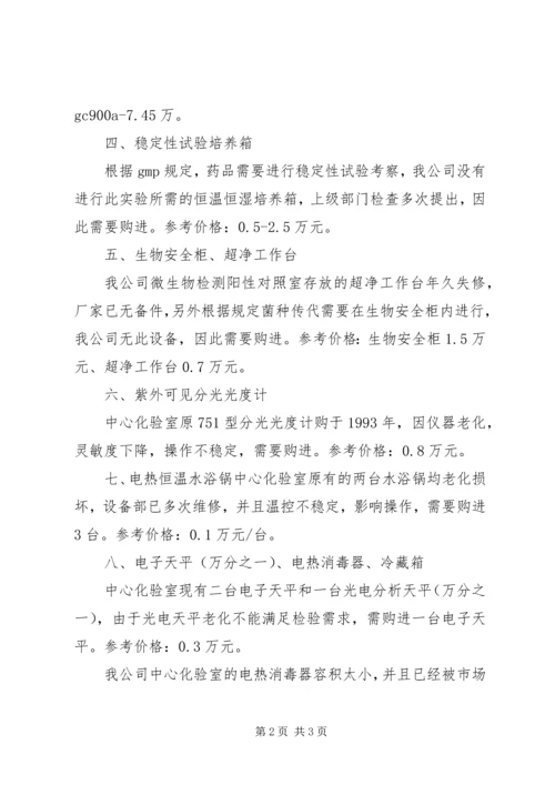 增加检验仪器申请报告.docx