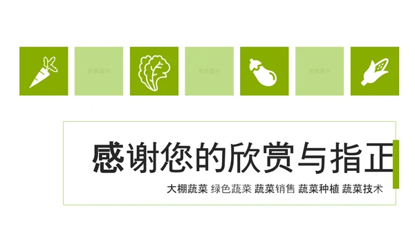 绿色原生态大棚蔬菜种植基地绿色ppt模板