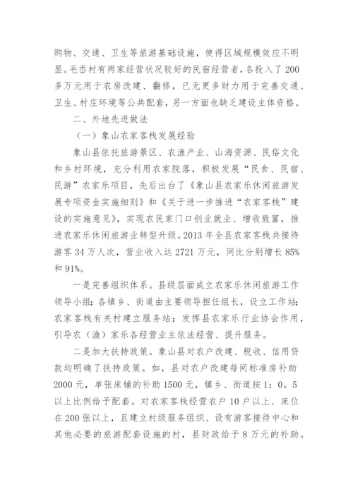 民宿产业调研报告.docx