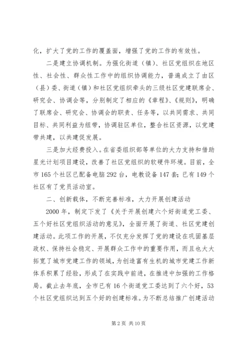 社区党建工作经验交流材料 (12).docx