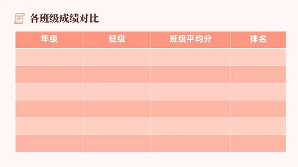 粉色插画风创意形状书本教师成绩分析会成绩质量分析