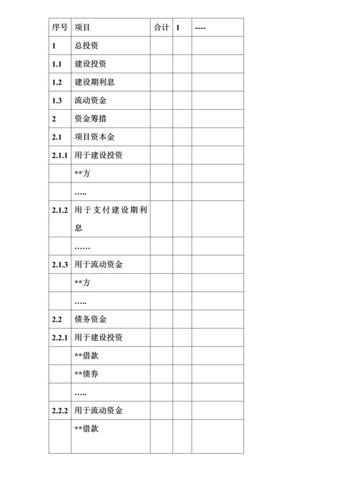 项目总投资使用计划与资金筹措表.docx