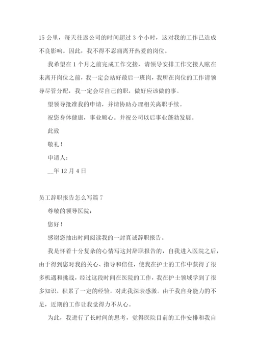 员工辞职报告怎么写10篇.docx