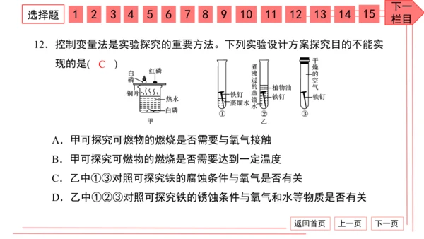 人教版化学九年级下册期中检测卷 习题课件（35张PPT）