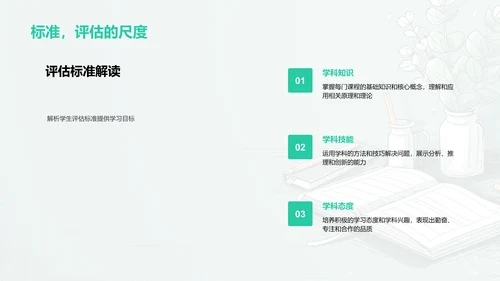 新学期课程全解PPT模板