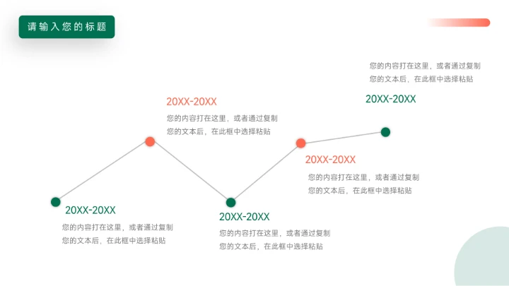 橙绿简约风双色实用论文答辩PPT模板