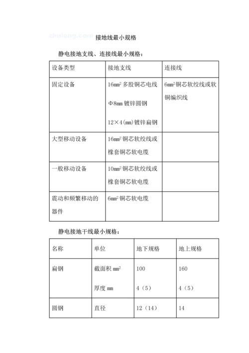 防静电接地施工工艺.docx