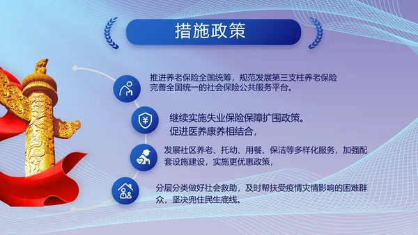 蓝色大气党建党支部年终工作总结PPT