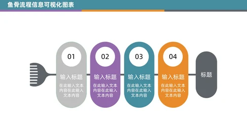商务通用鱼骨图信息可视化PPT图表