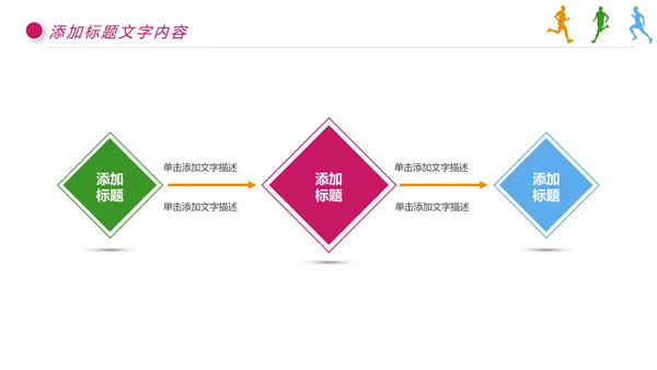 城市马拉松健身跑步运动马拉松比赛PPT模板