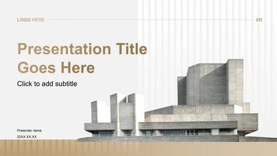 灰色商务风建筑公司品牌形象展示PPT主题