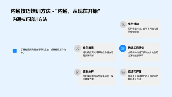 行政沟通技巧提升训练PPT模板