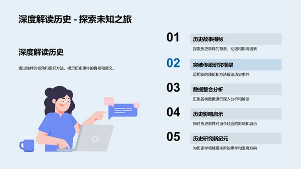 历史事件深度研究PPT模板