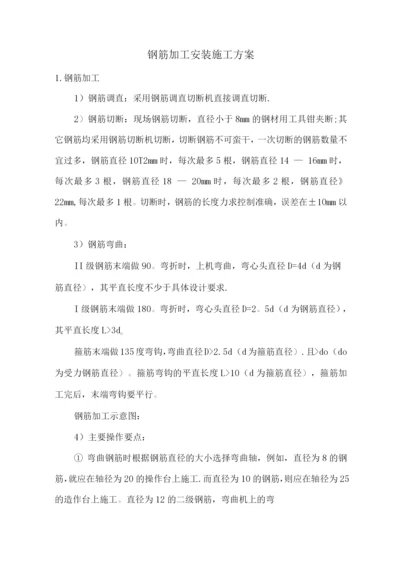 钢筋加工安装施工方案.docx