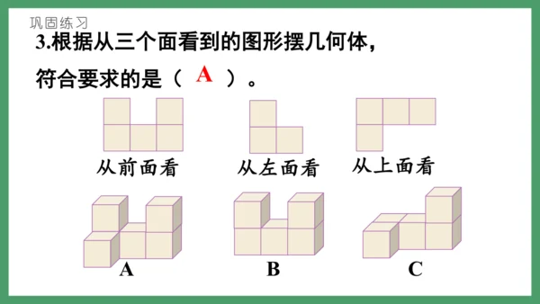 新人教版数学五年级下册1.1  观察物体（三）课件(共28张PPT)