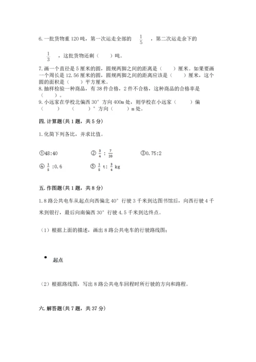 小学数学六年级上册期末测试卷附参考答案（能力提升）.docx