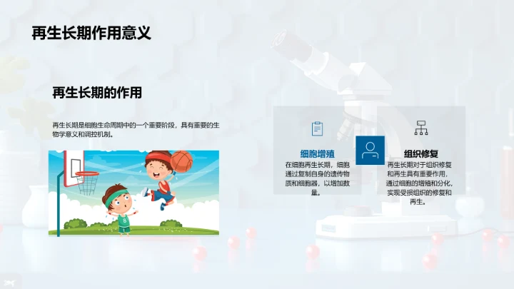 细胞学授课PPT模板