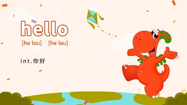 广东开心版unit1_HelloPPT模板