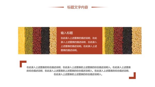 时尚有机生态五谷杂粮粗粮王健康养生PPT模板