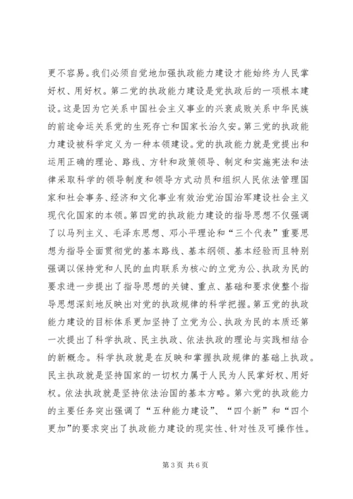 学习十六届四中全会精神思想汇报 (3).docx